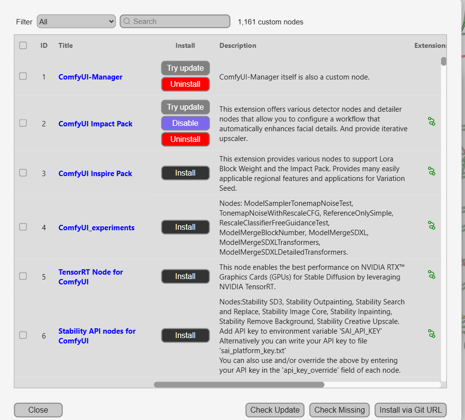 Custom Nodes Manager